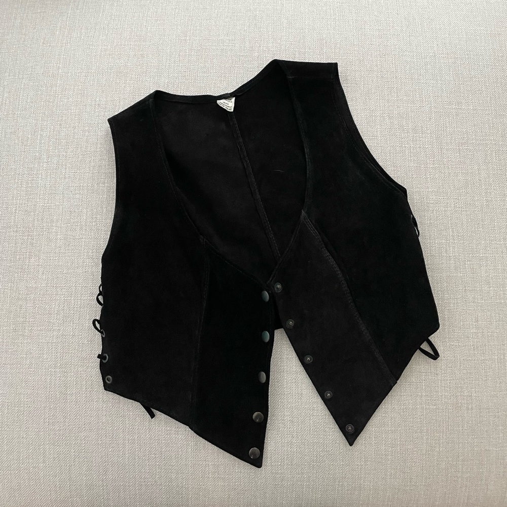 Genuine suede western vest - Picture 3 of 4